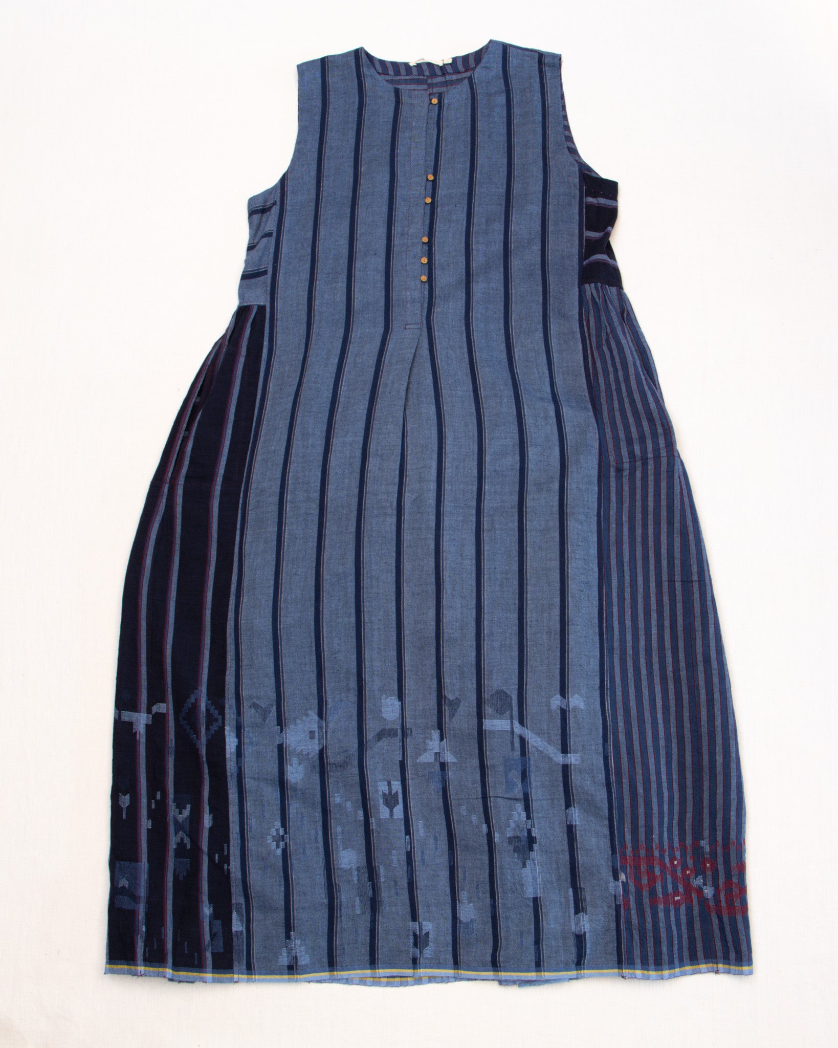 Injiri Amber 15 Sleeveless Indigo Stripe Dress – Pidgin
