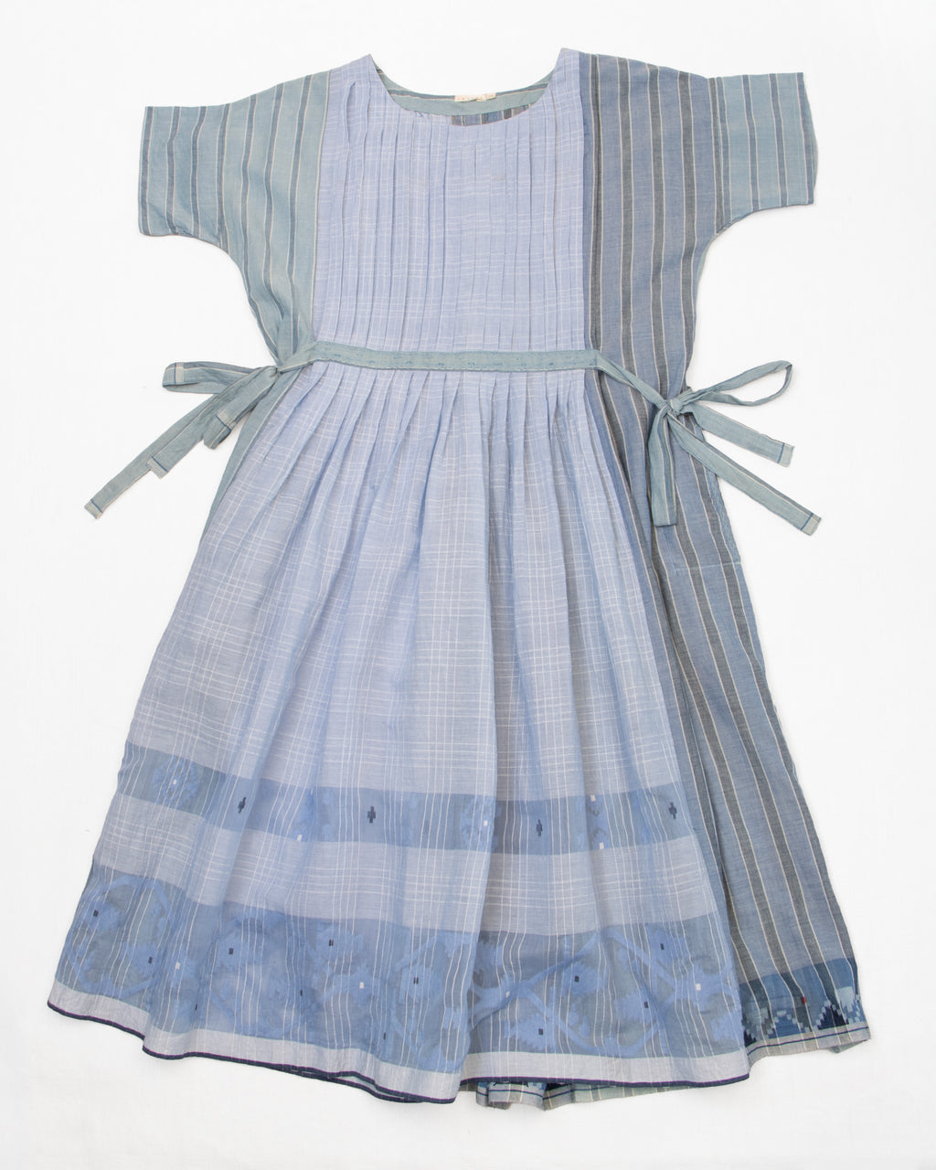 Injiri Amber 29 Light Indigo Short Sleeve Cotton Dress