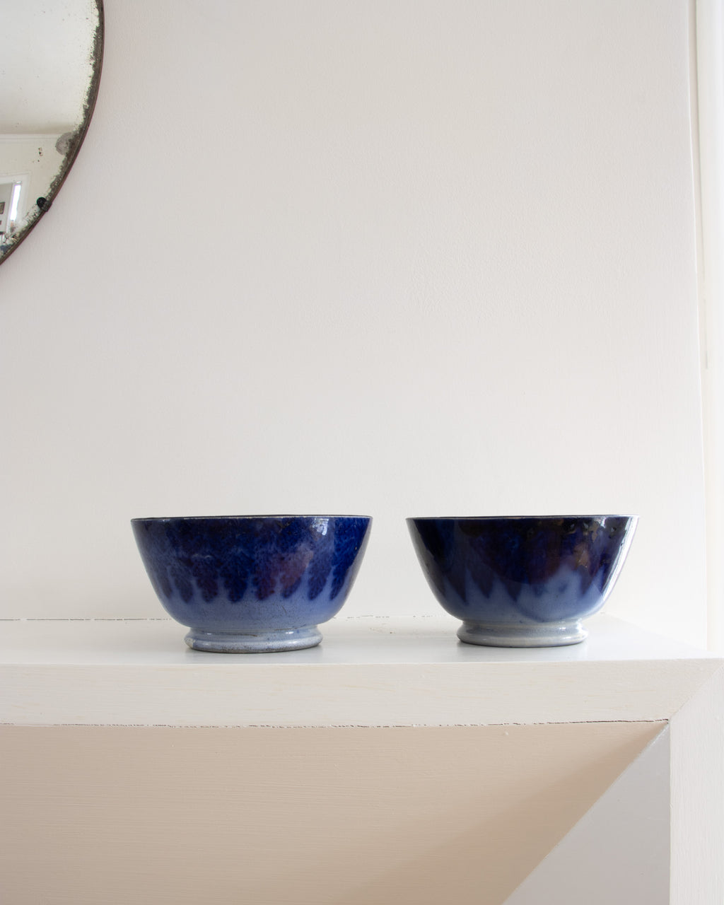 Pair of Flow Blue Bowls