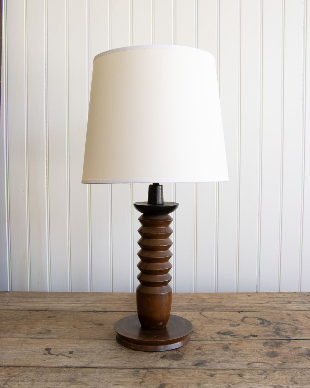Turned Wood Lamp