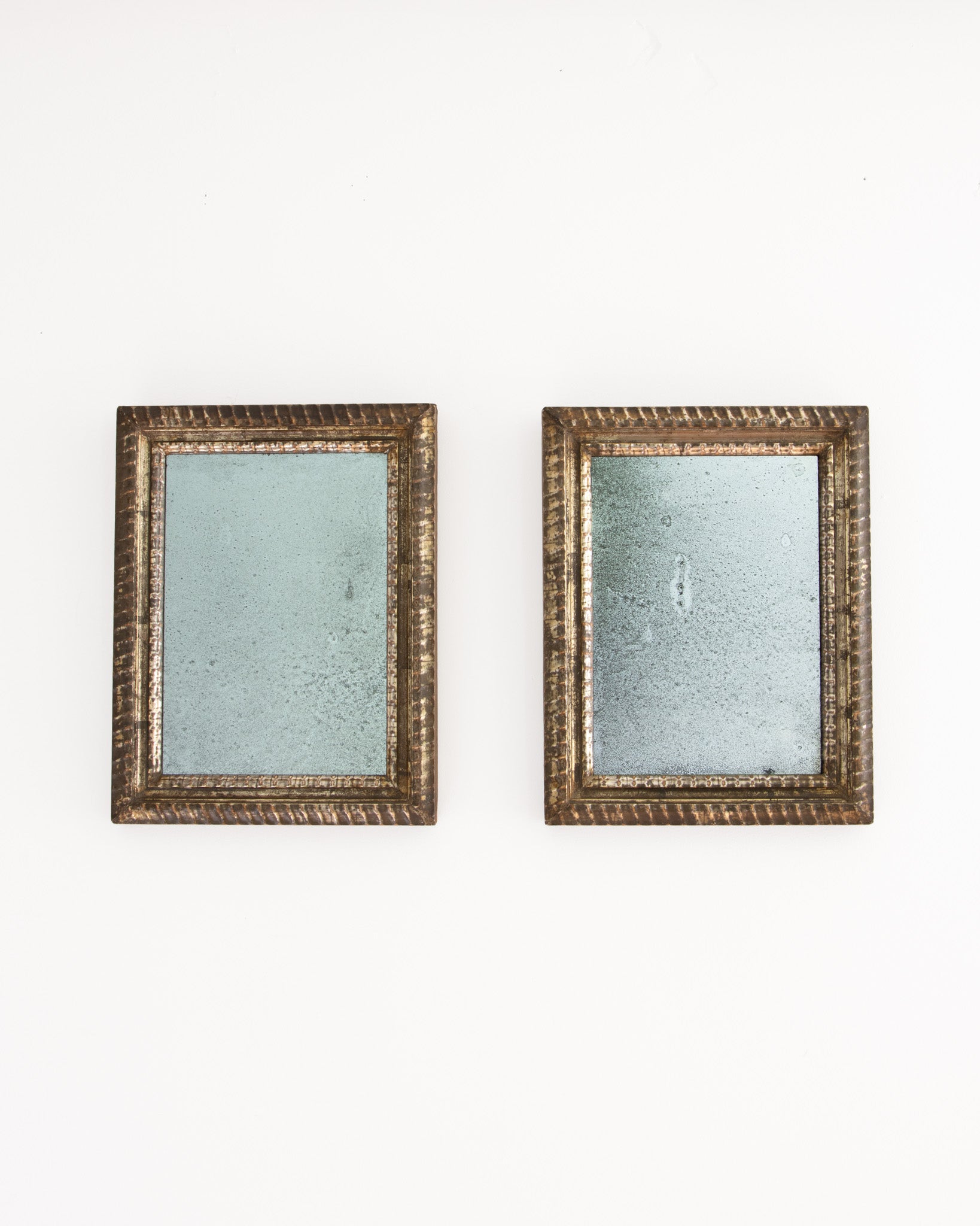 Featured image of Pair of Gilded Ripple Mirrors