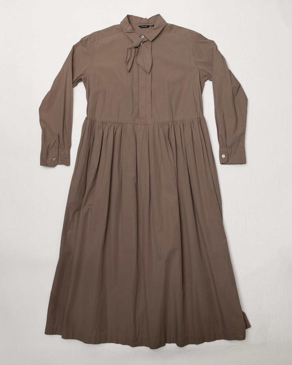 Pas de Calais Okinawa Botanical Dye Tie Neck Dress (2 colors)