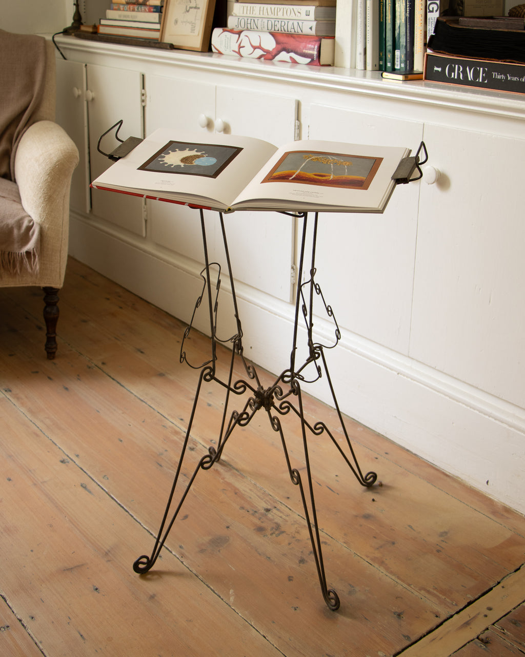 Victorian Wire Book Stand