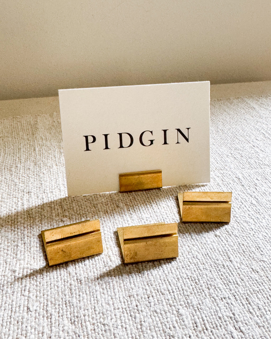 Brass Card Holder