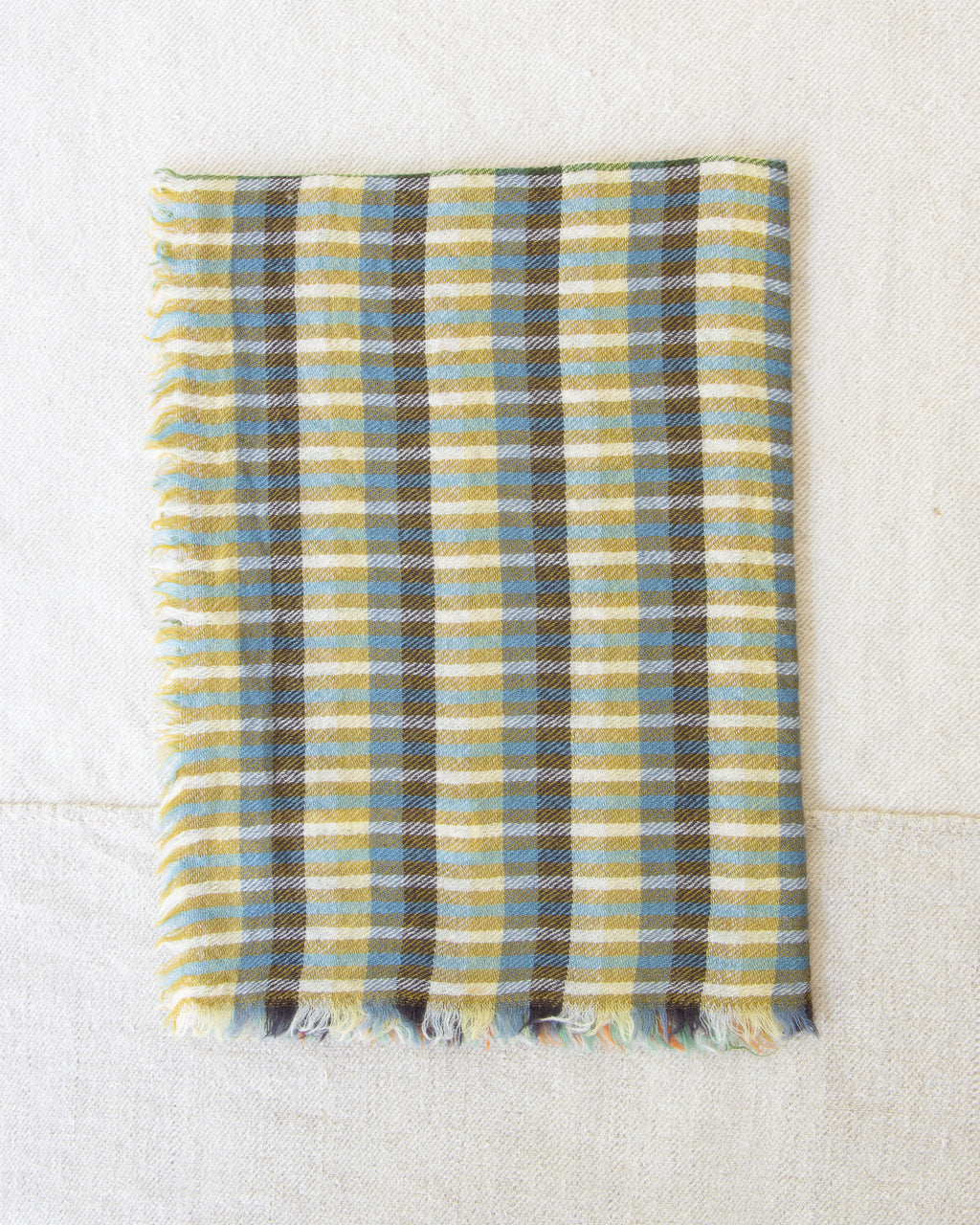 Epice Checkered Square Scarf - Olive Rose