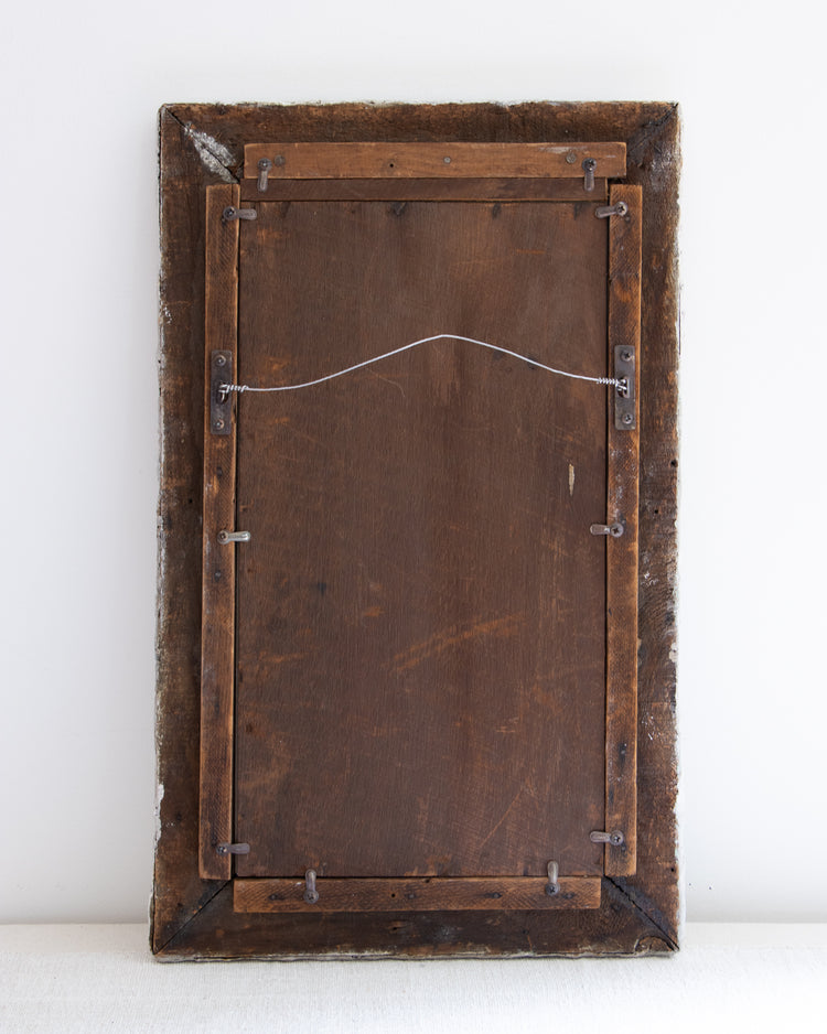 Faux Bois Framed Mirror