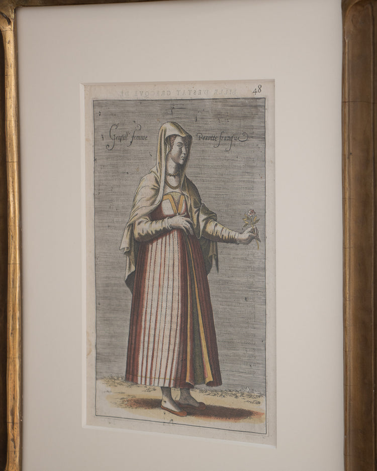 Gentill Femme, 17th c. Engraving