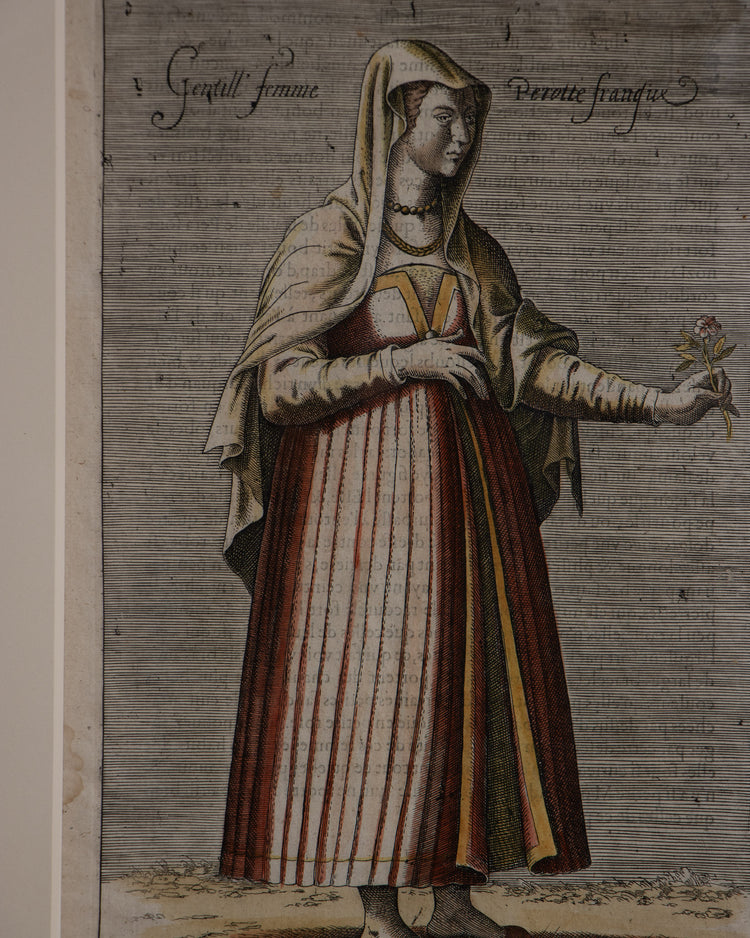 Gentill Femme, 17th c. Engraving