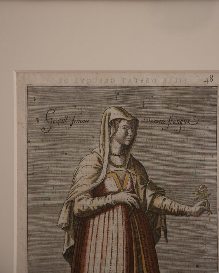Gentill Femme, 17th c. Engraving