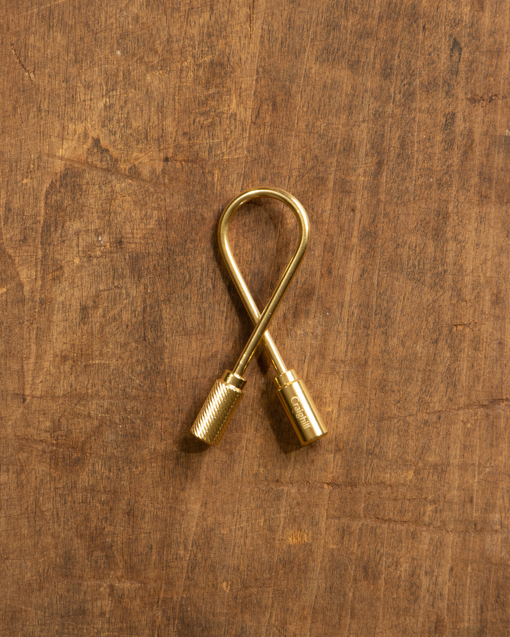 Helix Brass Keyring