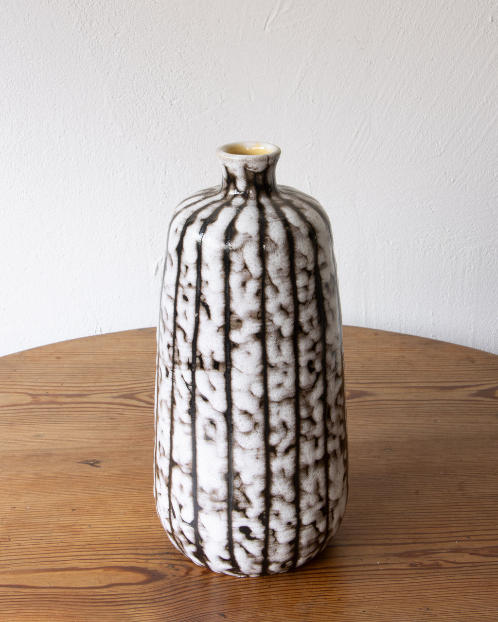 Hungarian Majolica Vase — Narrow Neck