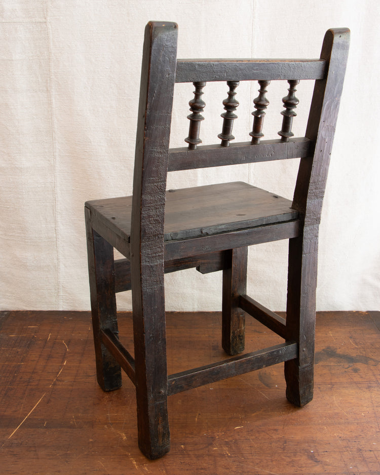 Italian Side Chair in Walnut