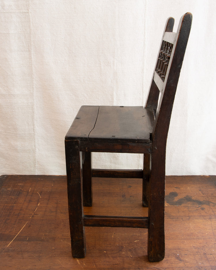 Italian Side Chair in Walnut