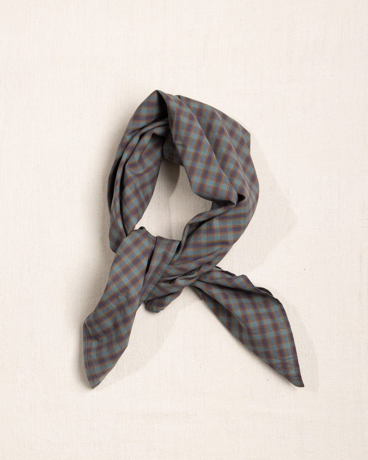 Japanese Cotton Plaid Bandana (2 colors)