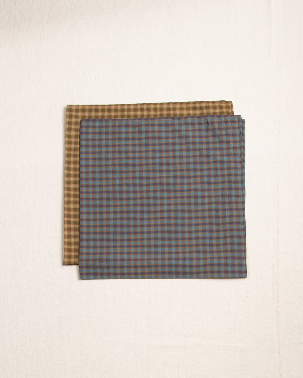 Japanese Cotton Plaid Bandana (2 colors)