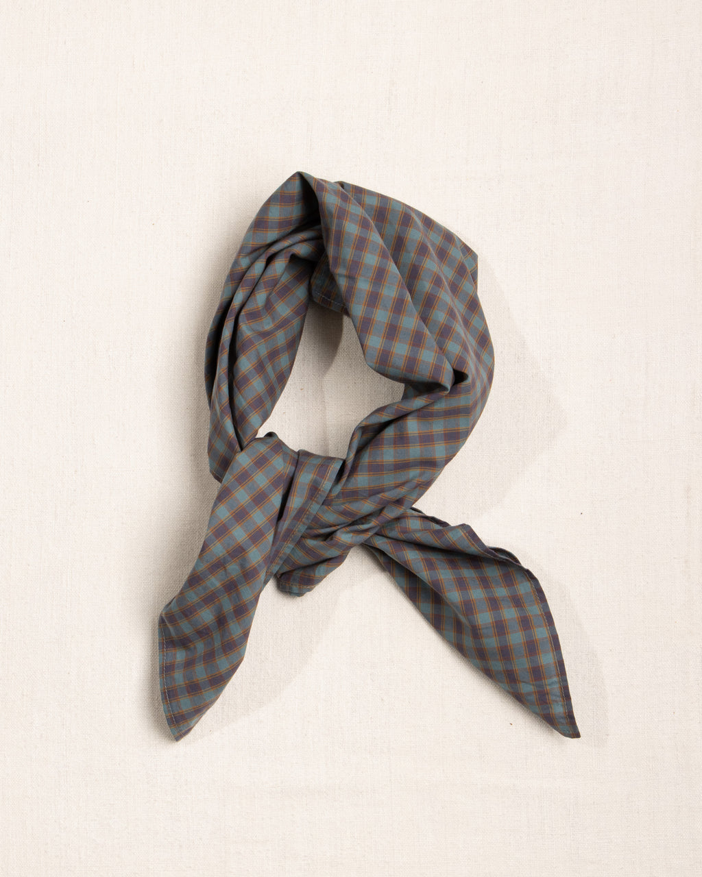 Japanese Cotton Plaid Bandana (2 colors)