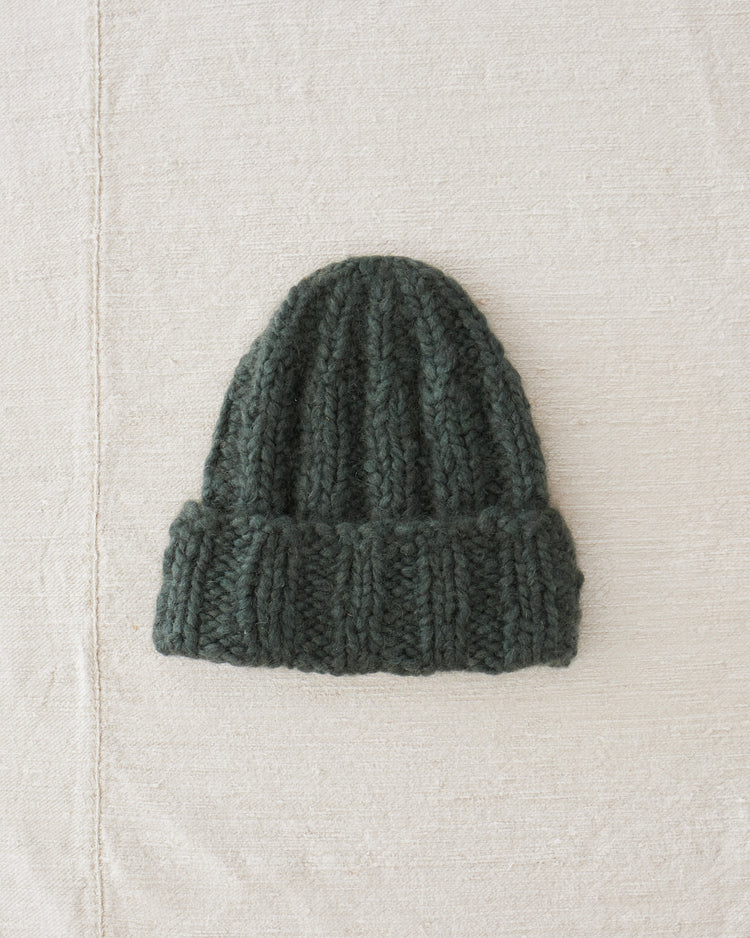 Cashmere Knit Hat Pine