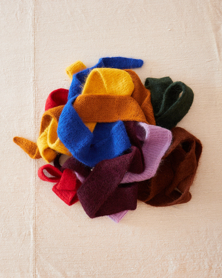 Alpaca Wool Slim Scarf