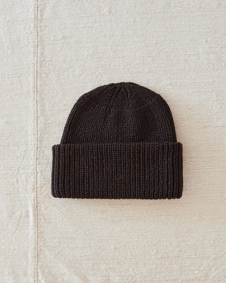 Ribbed Wool Beanie