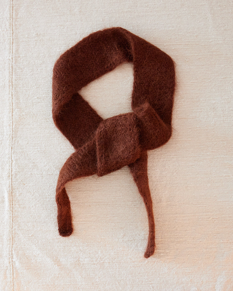 Alpaca Wool Slim Scarf