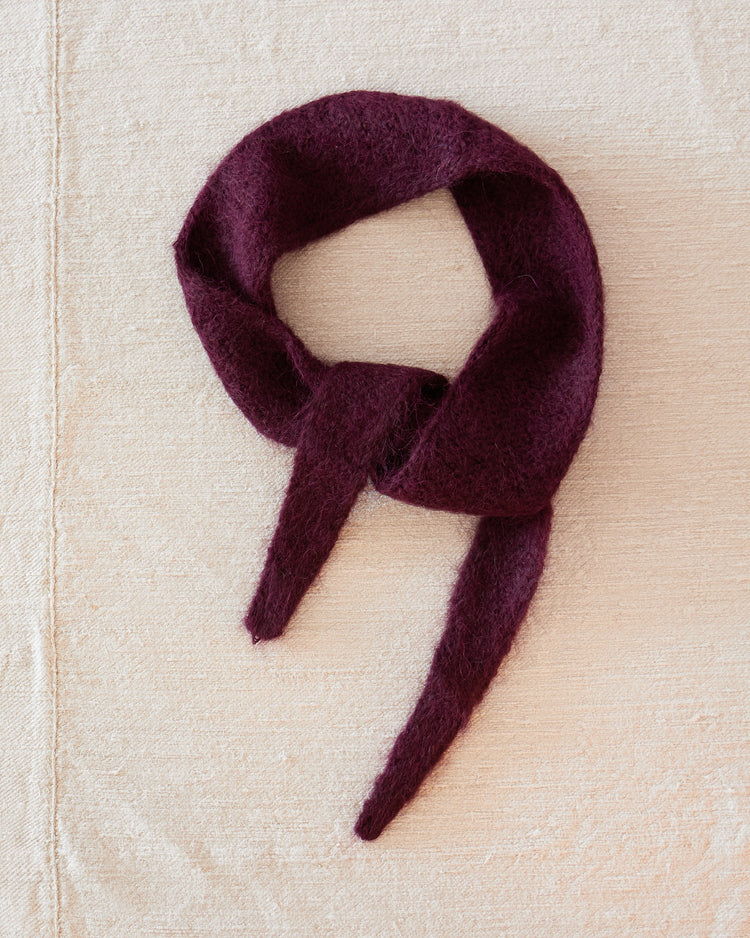 Alpaca Wool Slim Scarf