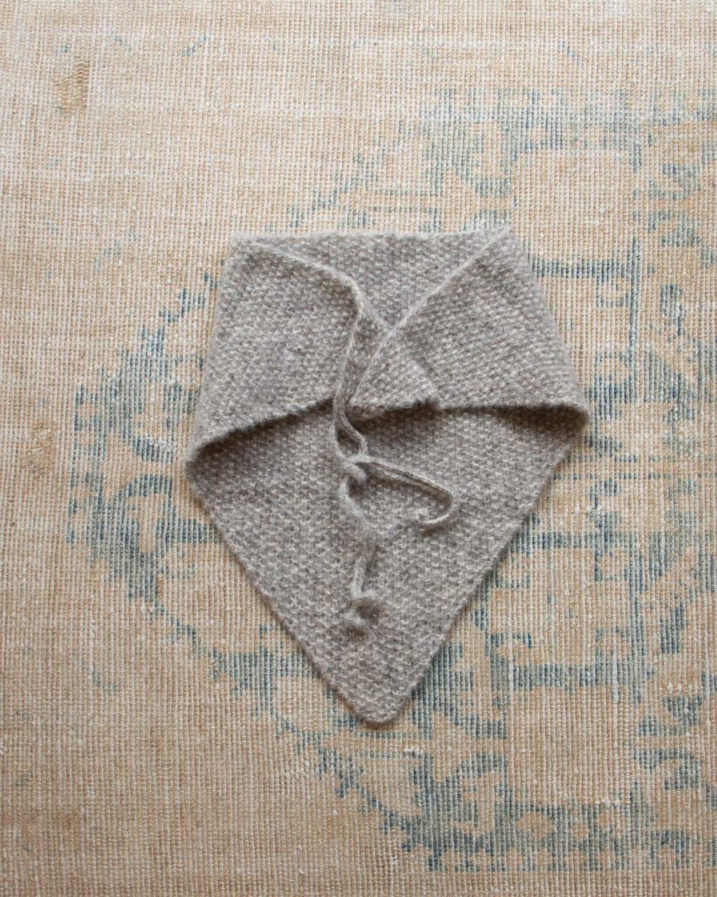 Alpaca Cotton Triangle Bandana Scarf