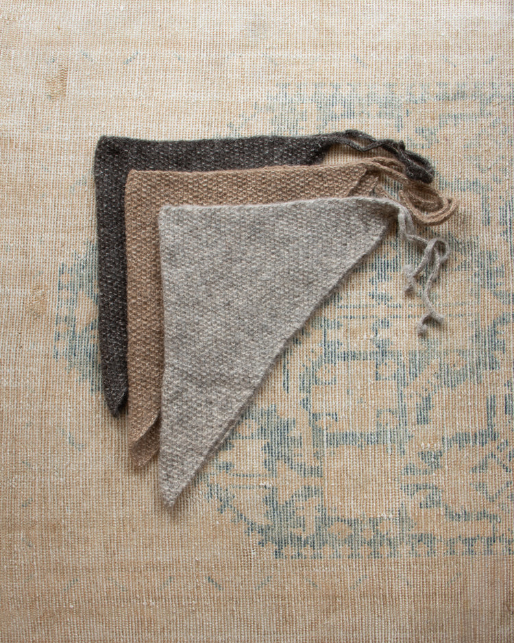 Alpaca Cotton Triangle Bandana Scarf