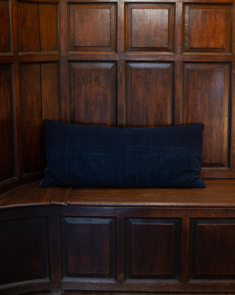 Vintage Chinese Dai Indigo Textile Pillow