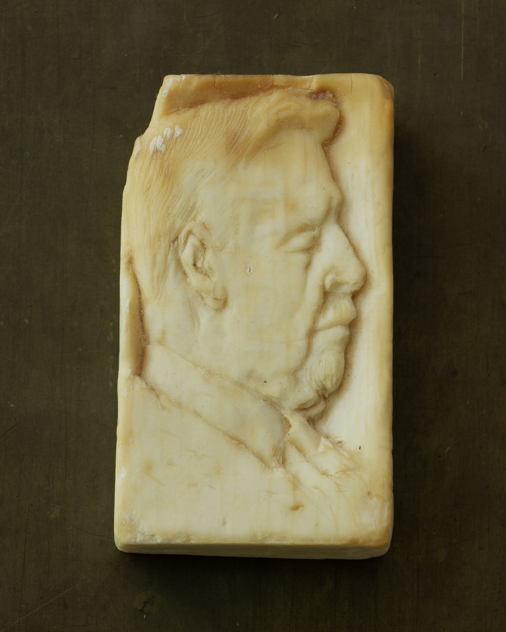 Soap Carving Portrait of a Man In Suit