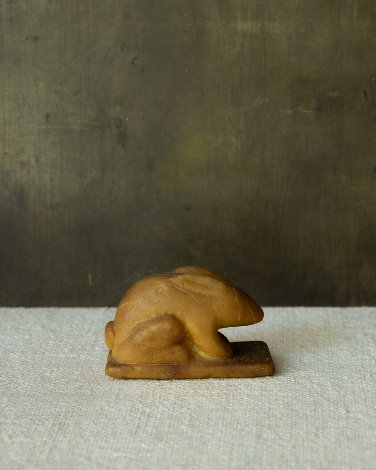 Crouching Rabbit Soap Carving