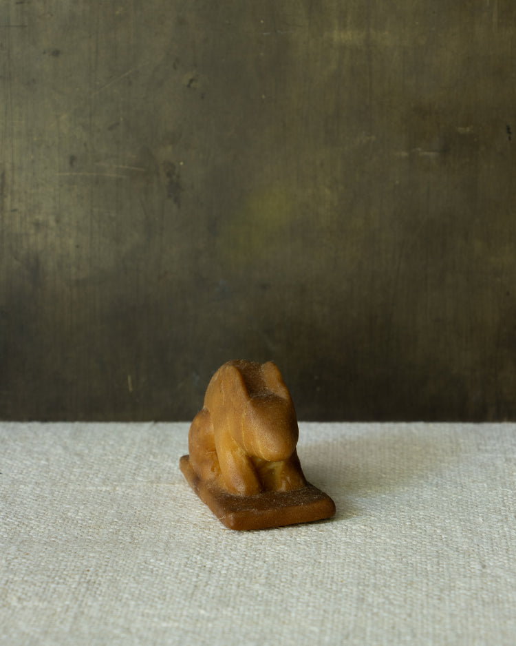 Crouching Rabbit Soap Carving