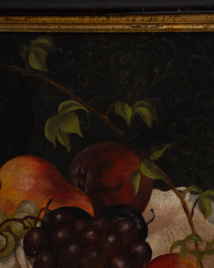 Still Life with Fruit on Lace Tablecloth