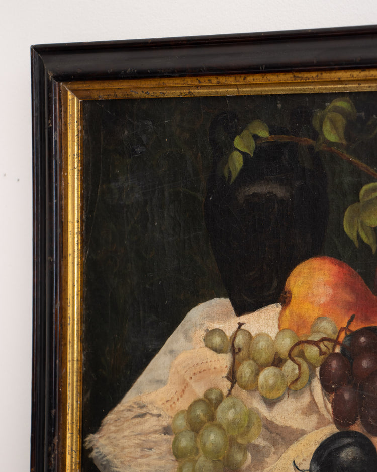 Still Life with Fruit on Lace Tablecloth