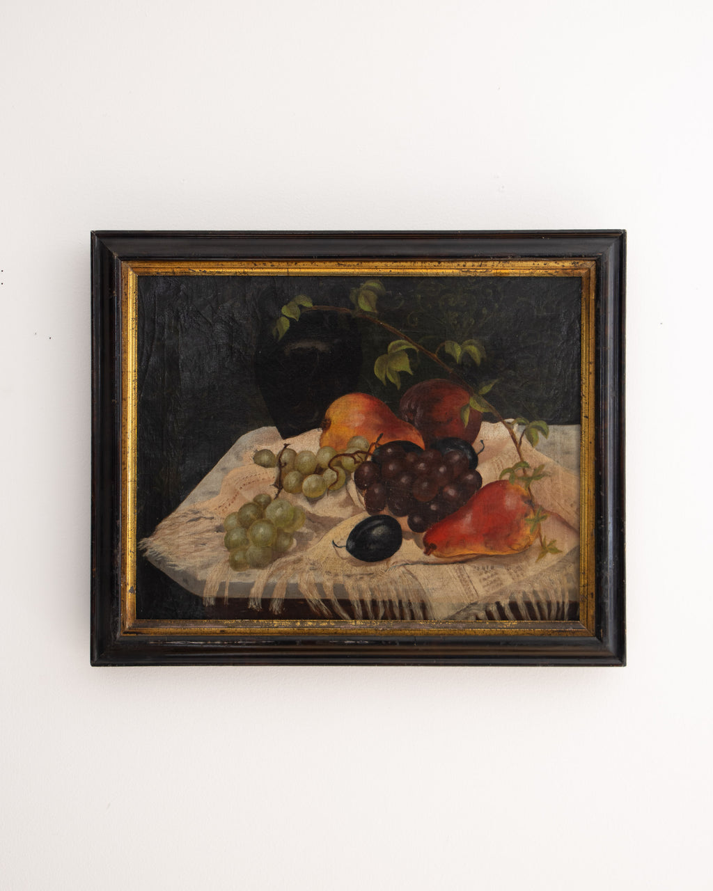 Still Life with Fruit on Lace Tablecloth