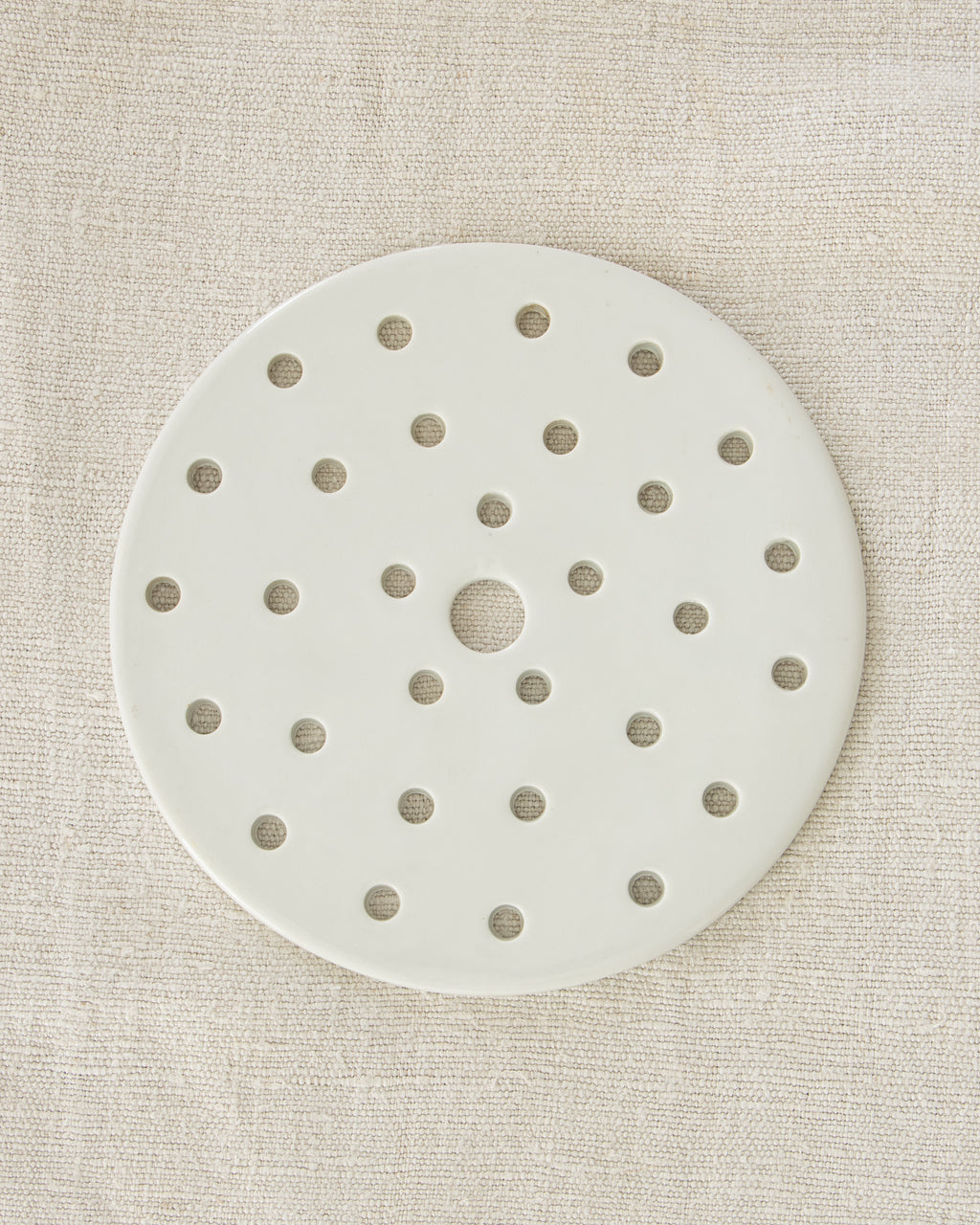 Vintage European Crock Lid Trivet Large