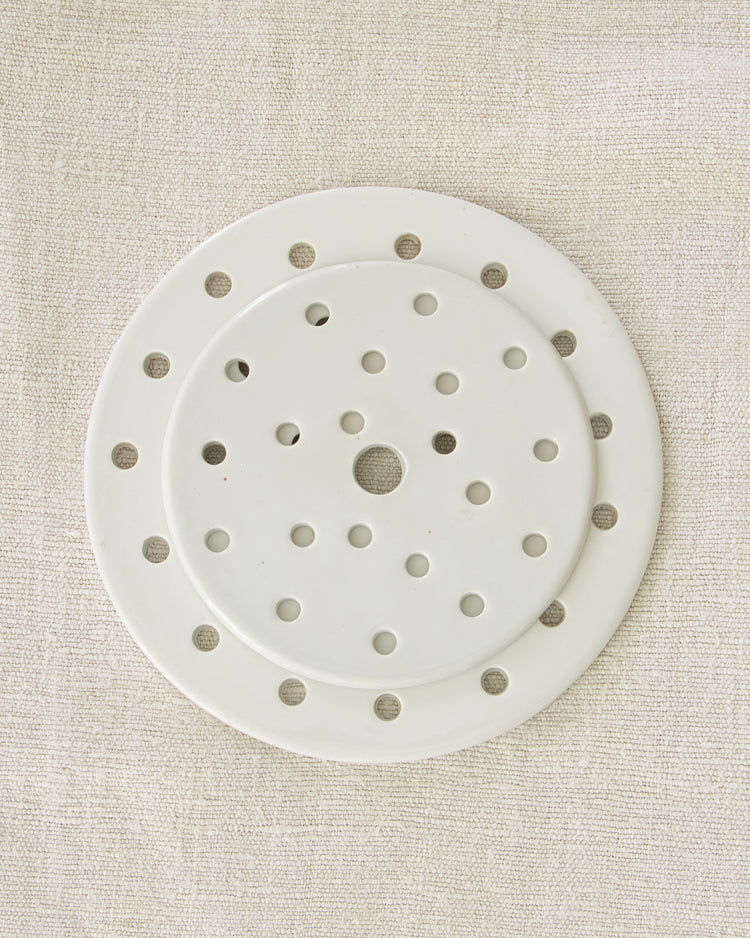 Vintage European Crock Lid Trivet Large