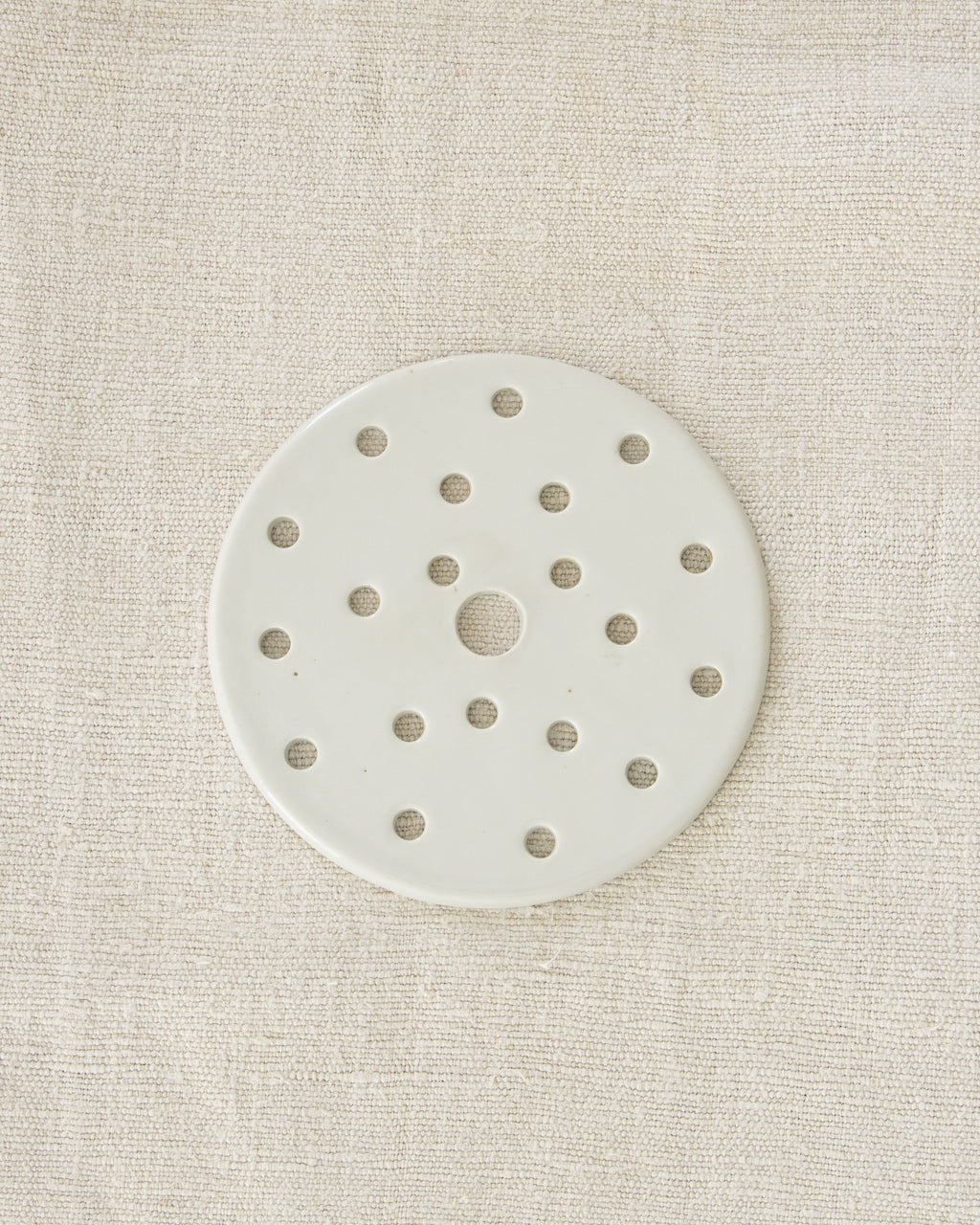 Vintage European Crock Lid Trivet Small