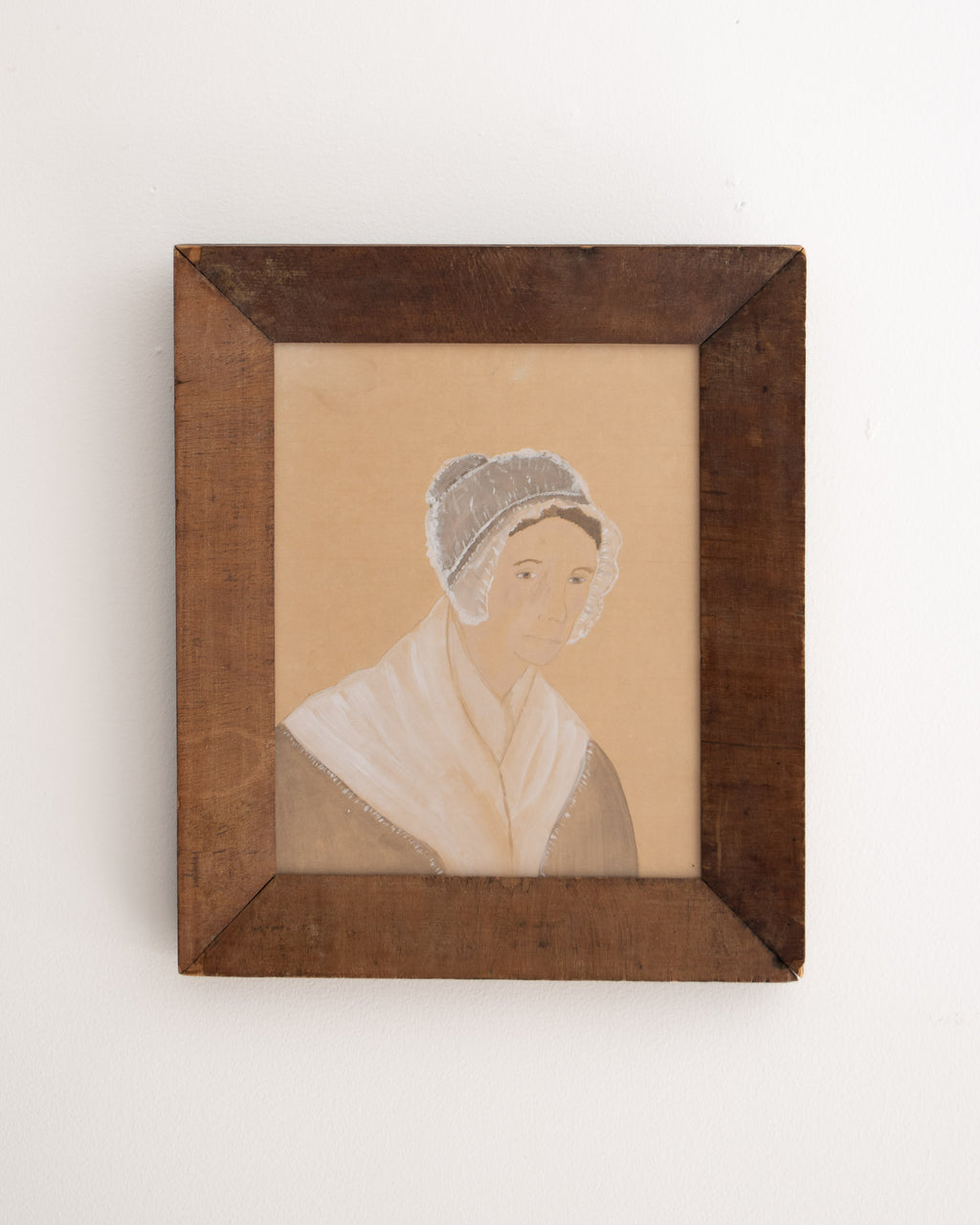 Folk Watercolor Portrait of a Woman