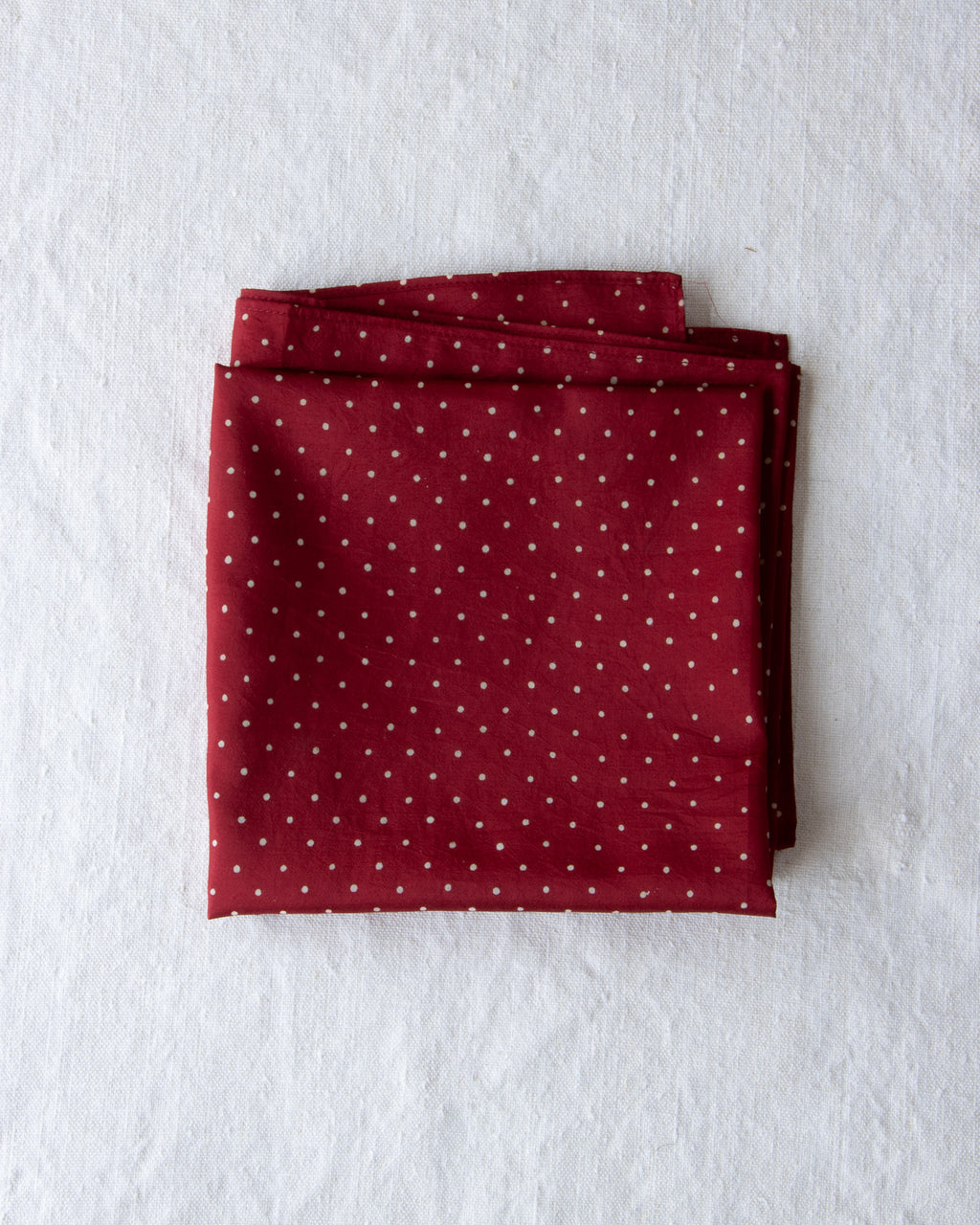 Large Silk Bandana Red Dots