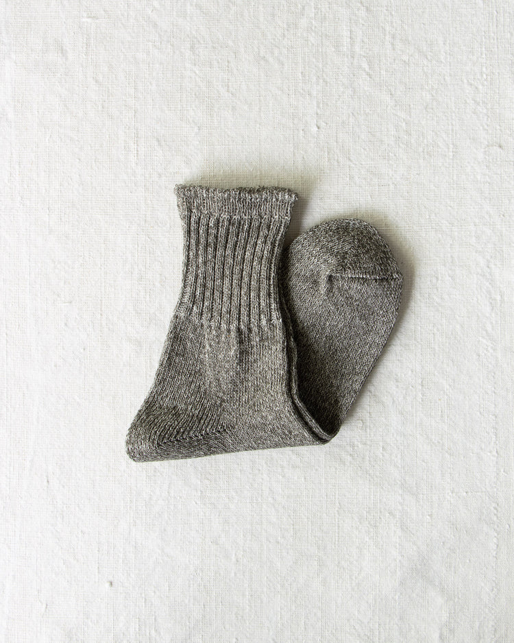 Yahae Washi Organic Cotton Socks Natural Black