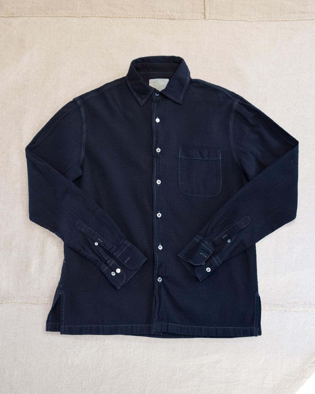 Indigo Button Front Shirt