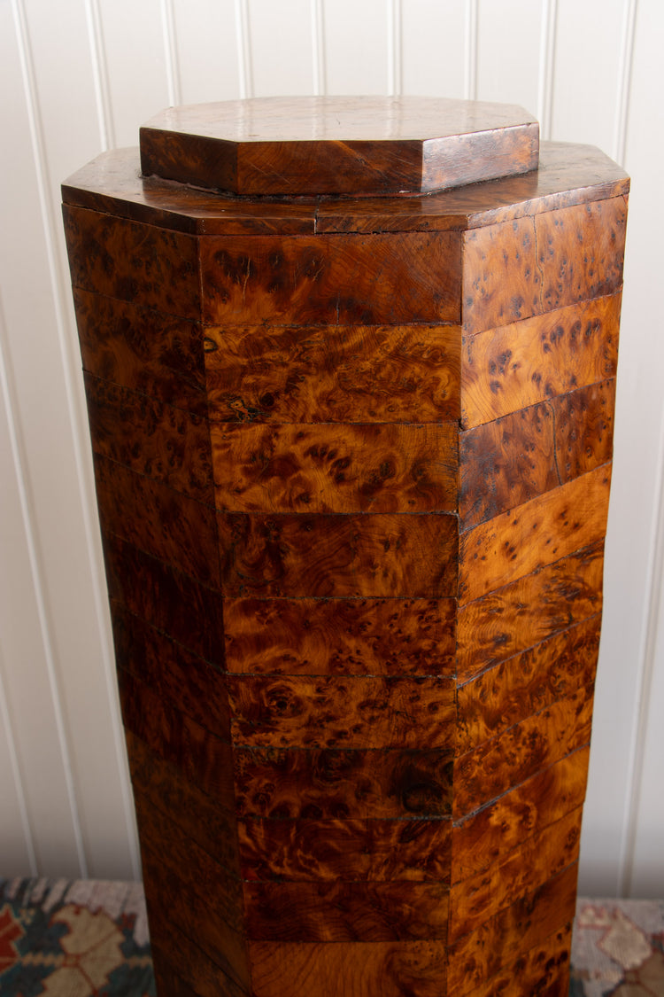 Art Deco Burlwood Columns