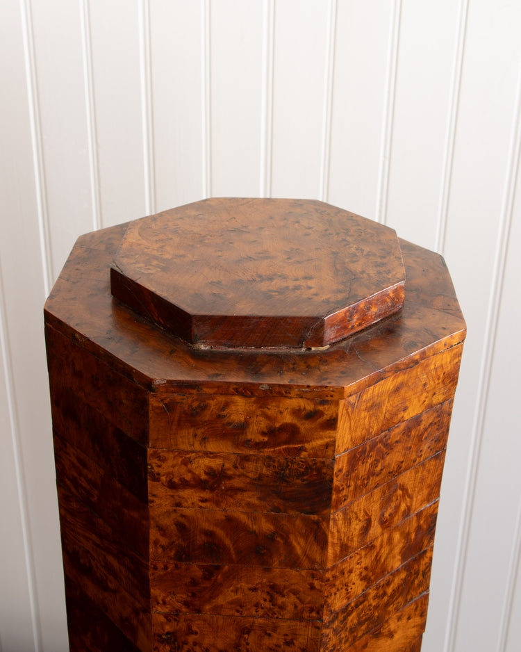 Art Deco Burlwood Columns