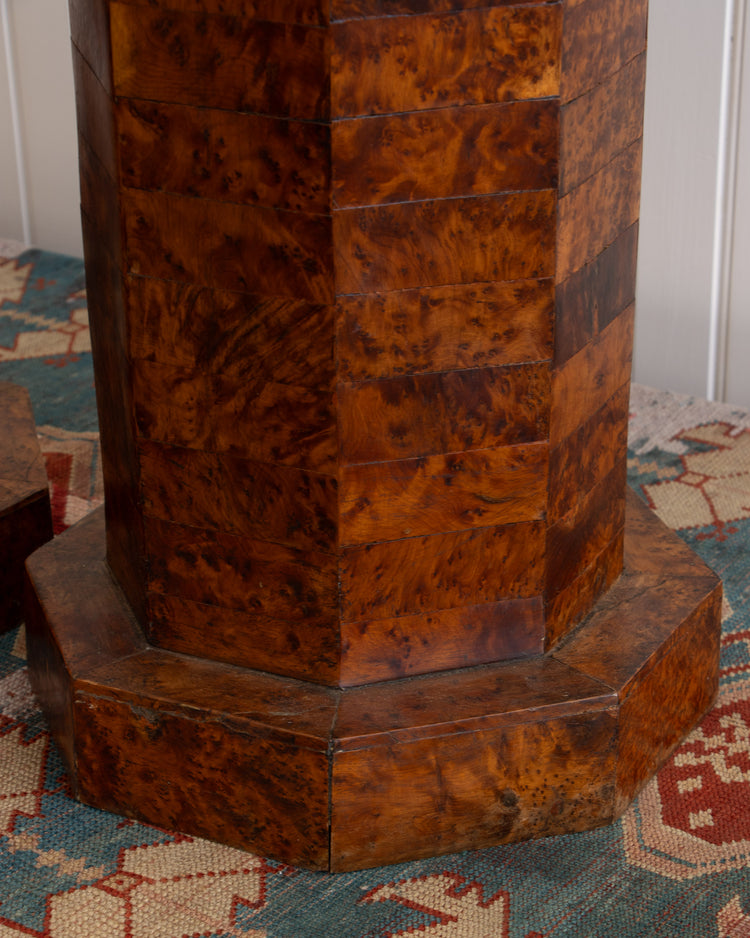 Art Deco Burlwood Columns