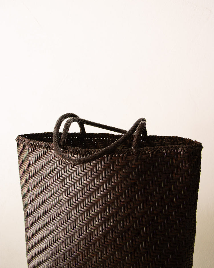 Woven Leather Big Bag