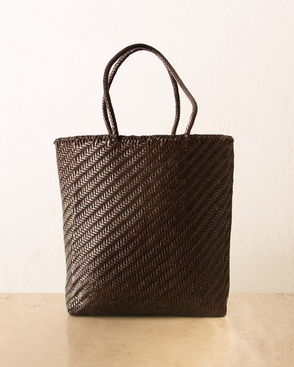 Woven Leather Big Bag