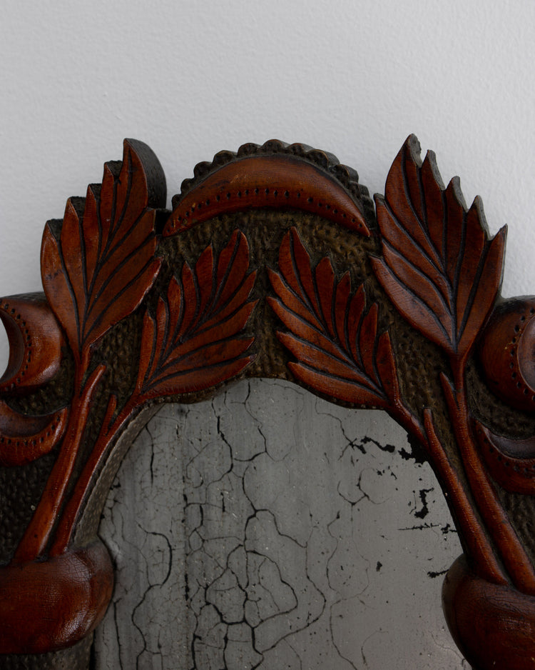 Carved Foliate Mirror