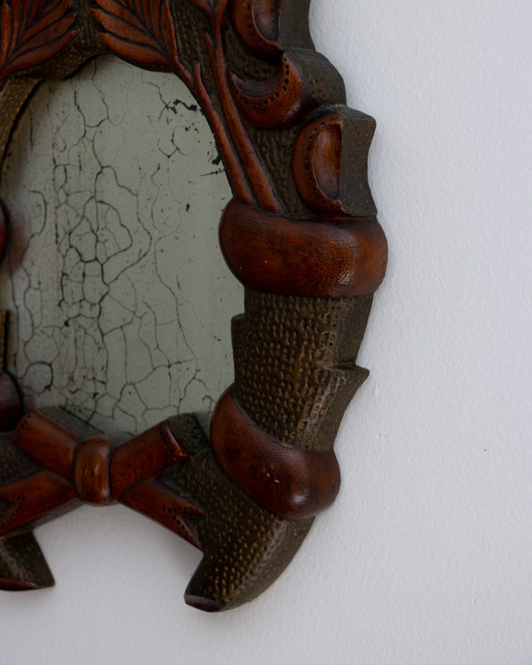 Carved Foliate Mirror