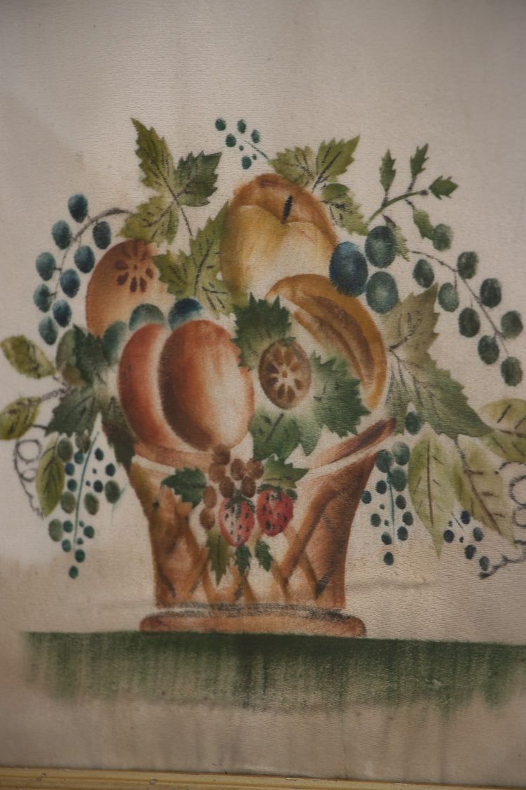 Framed 19th Century Fruit Theorem Folk Art