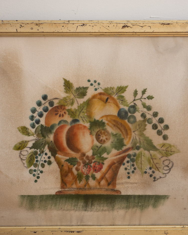 Framed 19th Century Fruit Theorem Folk Art